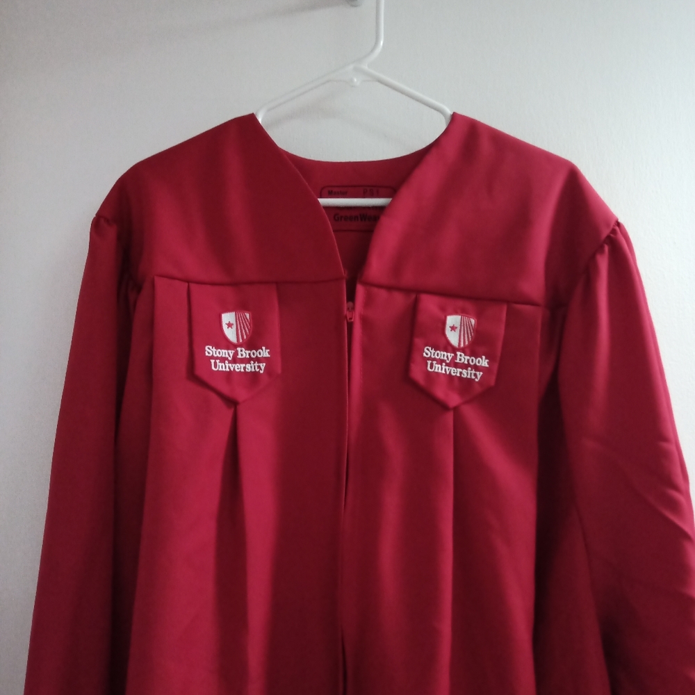 Stony Brook Graduation Masters Cap and Gown